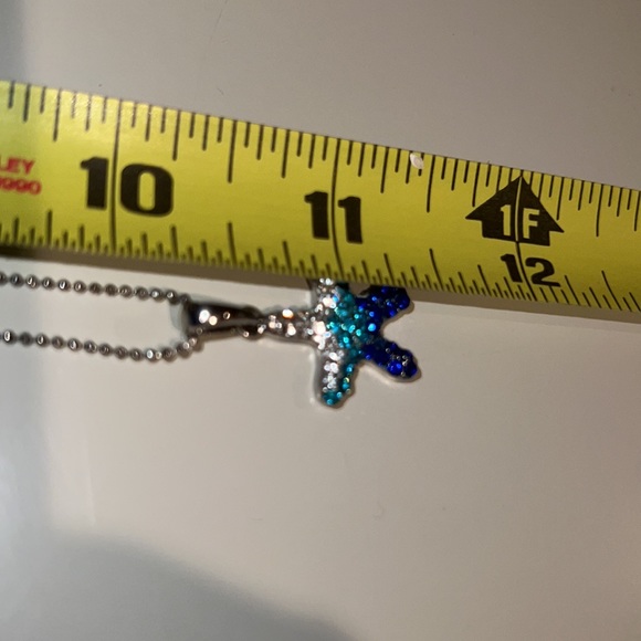 Adult Jewels Starfish Silver-Tone Metal & Shiny Stones - Picture 13 of 14